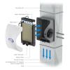imageAprilAire 400 WholeHouse Humidifier Automatic Water Saver Furnace Humidifier Large Capacity WholeHouse Humidifier for Homes up to 5000 Sq Ft WhiteHumidifier  Installation Kit