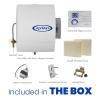 imageAprilAire 400 WholeHouse Humidifier Automatic Water Saver Furnace Humidifier Large Capacity WholeHouse Humidifier for Homes up to 5000 Sq Ft WhiteHumidifier  Installation Kit