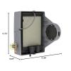 imageAprilAire 400M 17gal WholeHouse Evaporative Humidifier with Manual Control for up to 5000 sq ft  AprilAire Model 5843 Humidifier Installation KitHumidifier