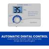 imageAprilAire 60 Automatic Digital WholeHouse Humidifier Control Humidistat with Outdoor Temperature Sensor for AprilAire WholeHouse Humidifiers Low Voltage 24VAC6L x 175W x 41875H inches