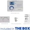 imageAprilAire 60 Automatic Digital WholeHouse Humidifier Control Humidistat with Outdoor Temperature Sensor for AprilAire WholeHouse Humidifiers Low Voltage 24VAC6L x 175W x 41875H inches