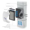 imageAprilAire 600 17gal WholeHouse Large Bypass Evaporative Humidifier with Automatic Digital Control for up to 5000 sq ft  AprilAire Model 5844 Humidifier Installation KitHumidifier  Installation Kit