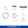 imageAprilAire 700M WholeHouse Fan Powered Humidifier Manual Control Large Capacity Up to 5300 Sq Ft 18GPD GrayHumidifier  Install Kit w HydroCore
