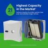 imageAprilAire 700M WholeHouse Fan Powered Humidifier Manual Control Large Capacity Up to 5300 Sq Ft 18GPD GrayHumidifier  Install Kit w HydroCore