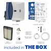 imageAprilAire 700M WholeHouse Fan Powered Humidifier Manual Control Large Capacity Up to 5300 Sq Ft 18GPD GrayHumidifier  Install Kit w HydroCore