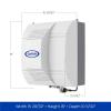 imageAprilAire 700M WholeHouse Fan Powered Humidifier Manual Control Large Capacity Up to 5300 Sq Ft 18GPD GrayHumidifier