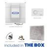 imageAprilAire 700M WholeHouse Fan Powered Humidifier Manual Control Large Capacity Up to 5300 Sq Ft 18GPD GrayHumidifier