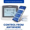 imageAprilAire 8910W WiFi Programmable Touchscreen Thermostat with IAQ Control Amazon Alexa and Google Assistant CompatibleWiFi MultiStage Univ wTot IAQ