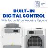 imageAprilAire E080 Pro 80Pint WholeHouse Dehumidifier  Model 76 Wall Mount Control Ideal for Basements Crawlspaces or Whole Houses up to 4400 sq ft