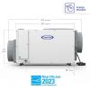 imageAprilAire E080 Pro 80Pint WholeHouse Dehumidifier  Model 76 Wall Mount Control Ideal for Basements Crawlspaces or Whole Houses up to 4400 sq ft