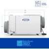 imageAprilAire E100 Pro 100Pint WholeHouse Dehumidifier Energy Star Certified CommercialGrade WholeHome Dehumidifier for Basement Crawlspace or Whole House up to 5500 sq ftDehumidifier