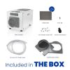 imageAprilAire E130 Pro 130Pint WholeHouse Dehumidifier Energy Star Certified CommercialGrade for Basement Crawlspace or Whole House up to 7200 sq ftDehumidifier with Casters  Drain Tube