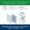 imageAprilAire RF09550A Allergy True HEPA Air Purifier Replacement Filter for AprilAire Room Air Purifier Model 9550 Captures Allergens ampamp Odors OzoneVIRUS  ALLERGY  PET True HEPA Filter