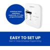 imageAprilAire S86WMUPR WiFi Programmable Thermostat MultiStage Universal with IAQ Control 2H2C HeatCool Stages or 4H2C Heat Pump Stages438L x 08W x 438H inches