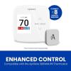 imageAprilAire Z10IDT Wireless Indoor Temperature and Humidity Sensor Compatible with S86WMUPR WiFi Programmable Thermostat Gray Pack of 1