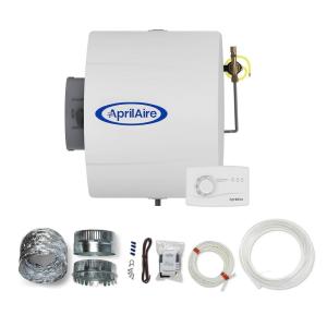 imageAprilAire 400M 17gal WholeHouse Evaporative Humidifier with Manual Control for up to 5000 sq ft  AprilAire Model 5843 Humidifier Installation KitHumidifier  Install Kit