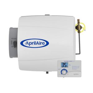 imageAprilAire 500 12gal WholeHouse Small Bypass Evaporative Humidifier with Automatic Digital Control for up to 3600 sq ft  AprilAire Model 5844 Humidifier Installation KitHumidifier