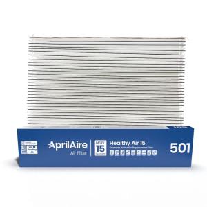 imageAprilAire 501 Replacement Filter for AprilAire 5000 WholeHouse Air Purifier  MERV 15 Equivalent 16x25x6 Air Filter Pack of 4Pro Pack 10
