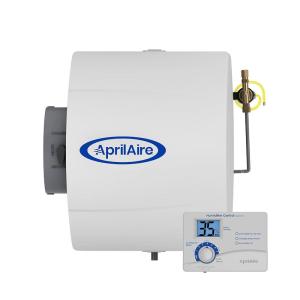 imageAprilAire 600 17gal WholeHouse Large Bypass Evaporative Humidifier with Automatic Digital Control for up to 5000 sq ft  AprilAire Model 5844 Humidifier Installation KitHumidifier