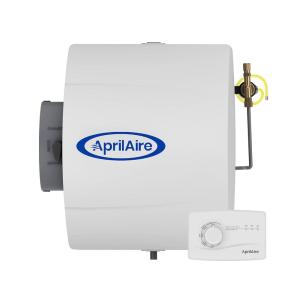 imageAprilAire 600M 17gal WholeHouse Large Bypass Evaporative Humidifier with Manual Control for up to 5000 sq ft  AprilAire Model 5843 Humidifier Installation KitHumidifier