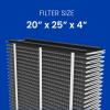 imageAprilAire 213CBN Replacement Filter for AprilAire Whole House Air Purifiers  MERV 13 with Carbon Healthy Home Allergy  Odor Reduction 20x25x4 Air Filter Pack of 21