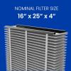 imageAprilAire 413CBN Replacement Filter for AprilAire Whole House Air Purifiers  MERV 13 with Carbon Healthy Home Allergy  Odor Reduction 16x25x4 Air Filter Pack of 12
