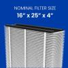 imageAprilAire 416 Replacement Filter for AprilAire Whole House Air Purifiers  MERV 16 Allergy Asthma ampamp Virus 16x25x4 Air Filter Pack of 12
